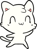 cartoon happy cat png