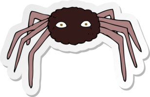 adesivo de uma aranha de desenho animado png