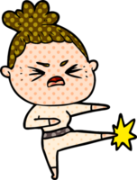 cartoon angry woman png