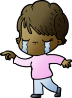 cartoon woman crying png