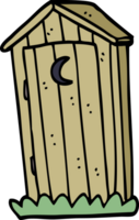 Cartoon-Doodle alte Außentoilette png