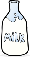 bouteille de lait de dessin animé png