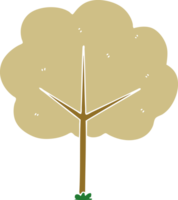 hand drawn quirky cartoon tree png