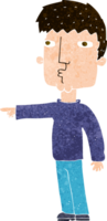 homme de pointage de dessin animé png