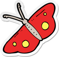 sticker of a cartoon butterfly symbol png