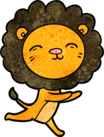 cartoon running lion png