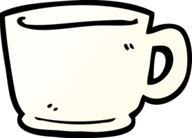 taza de té de garabato de dibujos animados png