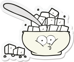 sticker of a cartoon sugar bowl png