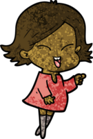 garota feliz dos desenhos animados png