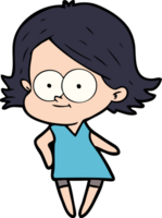 happy cartoon girl png