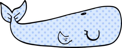 cartoon doodle sea whale png
