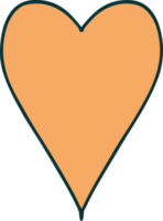 iconic tattoo style image of a heart png