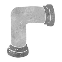 hand retro cartoon pipe png