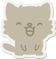 adesivo gatinho fofo png