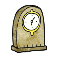 hand textured cartoon old clock png