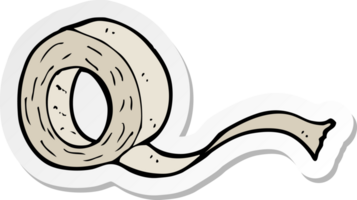 sticker of a cartoon tape png