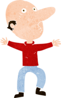 cartoon worried middle aged man png