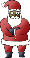 Cartoon-Doodle-Weihnachtsmann png