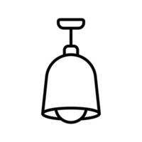 colgando lámpara icono diseño modelo sencillo y limpiar vector