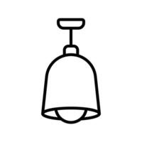 hanging lamp icon design template simple and clean vector