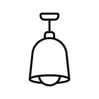 hanging lamp icon design template simple and clean vector