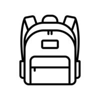 colegio bolso icono diseño modelo sencillo y limpiar vector