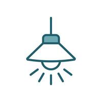 hanging lamp icon design template simple and clean vector