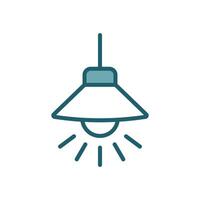 hanging lamp icon design template simple and clean vector