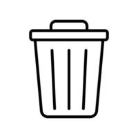 trash can icon design template simple and clean vector
