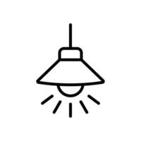 hanging lamp icon design template simple and clean vector