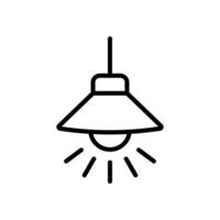 hanging lamp icon design template simple and clean vector
