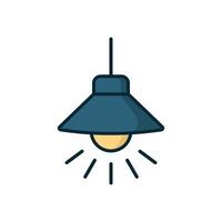 hanging lamp icon design template simple and clean vector