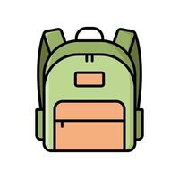 colegio bolso icono diseño modelo sencillo y limpiar vector