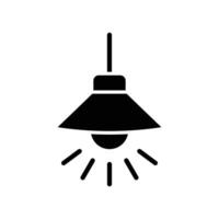 hanging lamp icon design template simple and clean vector