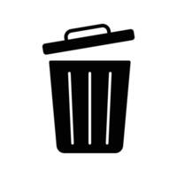 trash can icon design template simple and clean vector