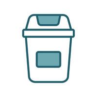 trash can icon design template simple and clean vector