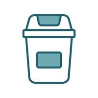 trash can icon design template simple and clean vector