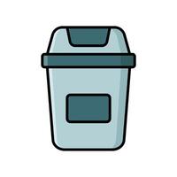 trash can icon design template simple and clean vector
