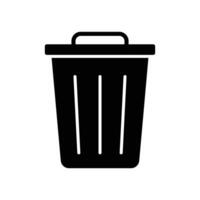 trash can icon design template simple and clean vector