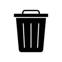 trash can icon design template simple and clean vector