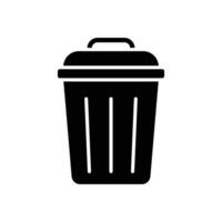 trash can icon design template simple and clean vector