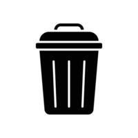 trash can icon design template simple and clean vector