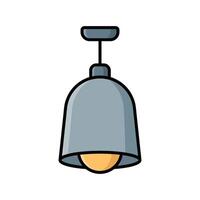 hanging lamp icon design template simple and clean vector