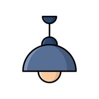 colgando lámpara icono diseño modelo sencillo y limpiar vector