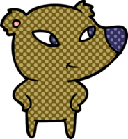 urso bonito dos desenhos animados png