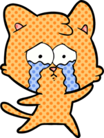 cartoon crying cat png