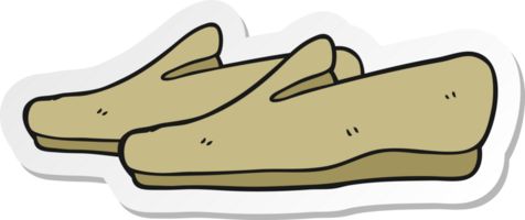 sticker of a cartoon slippers png