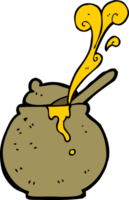 cartoon honey pot png