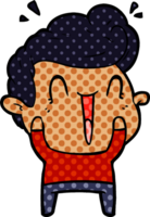 hombre feliz de dibujos animados png