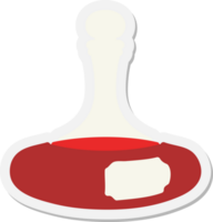 fancy decanter full of wine sticker png